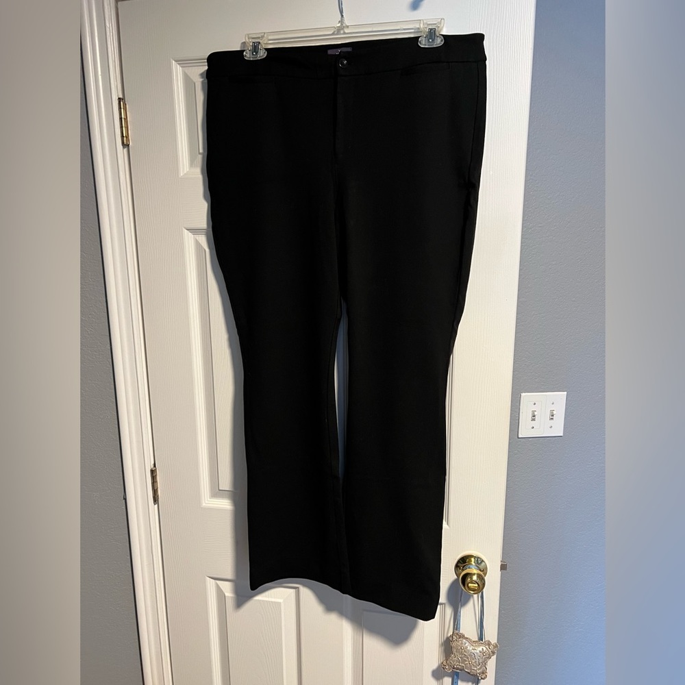 NYDJ Black Trousers. Size 18.